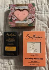 Set Of 3 Bar Soaps- Beloved And Shea Moisture, NIB