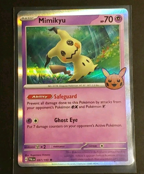 Pokemon TCG Mimikyu 097/193 - Rare Holo - 2023 Trick or Trade BOOster - NM/Mint