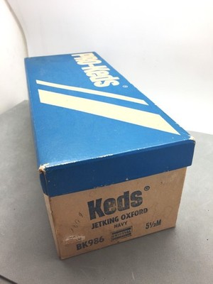 Pro-Keds Jetking Oxford EMPTY Box Only Vintage Shoe Advertising Uniroyal Rubber