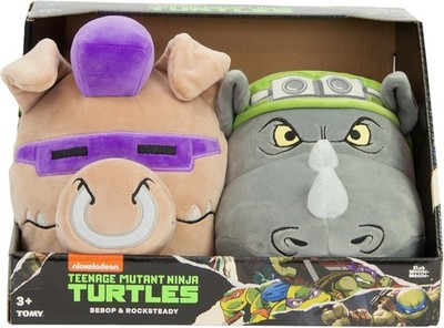 Teenage Mutant Ninja Turtles Bebop & Rocksteady Heads Plush  Boxed Set NEW