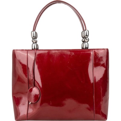 Christian Dior Red Patent Leather Malice Handbag Tasche