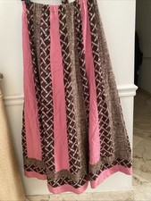 Vintage 1970s Chessa Davis Gored Boho Hippie CountryMaxi Skirt Lace Quilt Panels