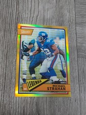 MICHAEL STRAHAN 2018 CLASSICS TIMELESS TRIBUTES GOLD CARD. #17/65. GIANTS. 