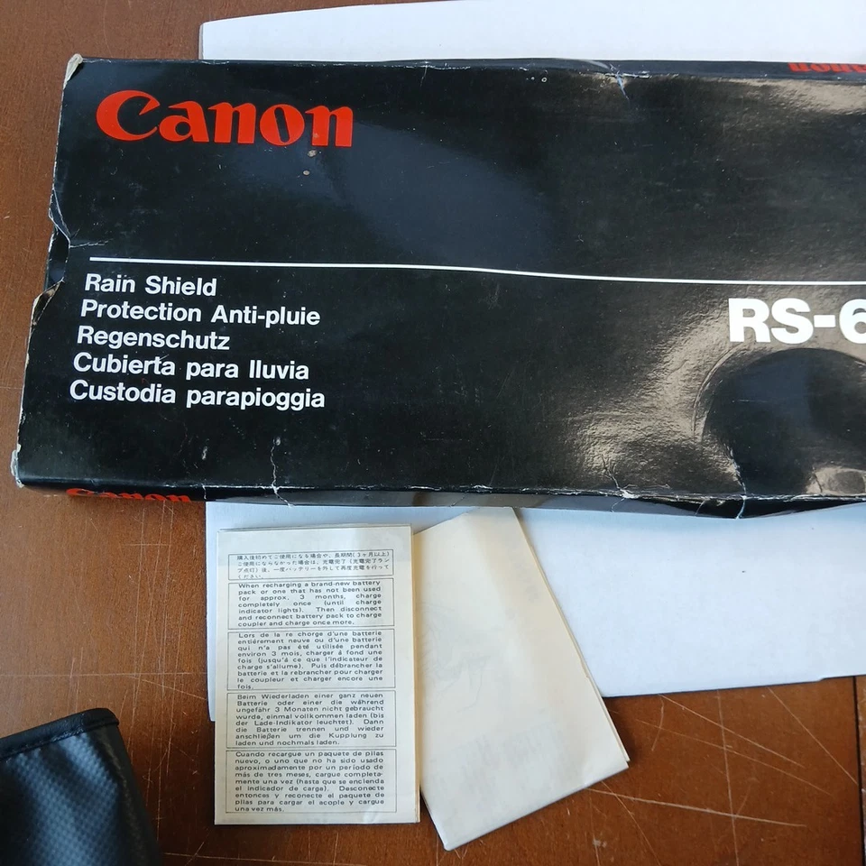 Protector de lluvia Canon Canovision 8 RS-60 original en caja vintage Foto 3 de 4