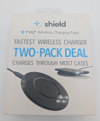 2 pack Tylt Shield Wireless Charging Pad Bundle-Two Pack Deal 2 Pack Qi Wireless