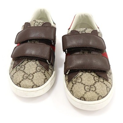 Gucci 463090 GG Supreme Canvas WEB Ace Trainer Klettverschluss 123908529