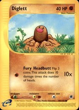 Pokemon Expedition Base Set Diglett 106/165 COMMON LP