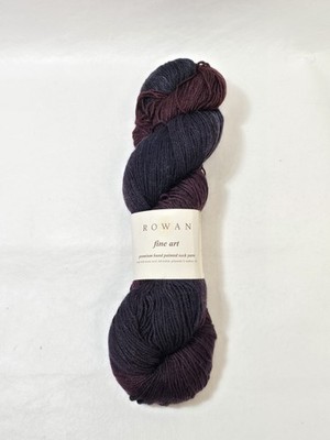 Rowan Fine Art Wool/Mohair/Silk Sock Yarn Color 304 Raven (Dark Purples) 100g
