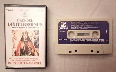 Händel - Dixit Dominus - Kassetten - Erato - MCE 71055 - VG+