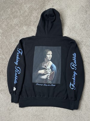 Rare Mens Hoodie FR2 THE LADY, ''We are fxxking rabbits'' Japanes Style, Size M