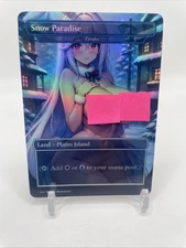 Tundra MTG Waifu FOIL Playtest For EDH and Commander DUAL LAND MAGIC GATHERING