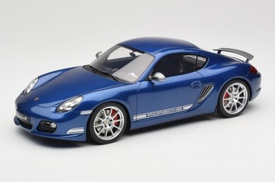 Porsche Cayman R Aqua Blue Metallic in 1:18 scale by GT Spirit