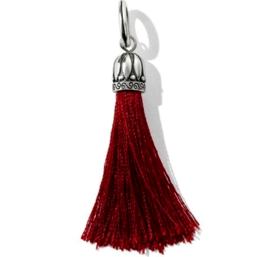 New Brighton Tahila Tassel Red/Burgundy Amulet Charm