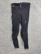 Assos Cycling Leggings Men Large Black Thermal Footless Fleece Lined Switzerland