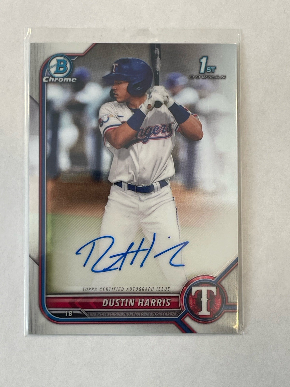 2022 Bowman Chrome Prospect Auto Dustin Harris #CPA-DHR Autograph