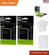 200 Clear Polypropylene Card Sleeves for Perfect Double Sleeving Storage