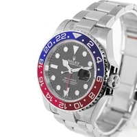 Rolex GMT-Master II 2026 40mm Steel Black Dial & "Pepsi" Red & Blue Bezel 126710