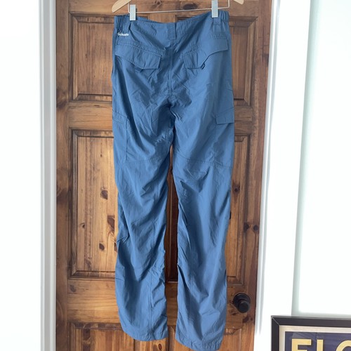 Columbia Mens Omni-Shade Sun Protection Blue Outdoor Hiking Pants Sz 34x36 EUC - Picture 5 of 10