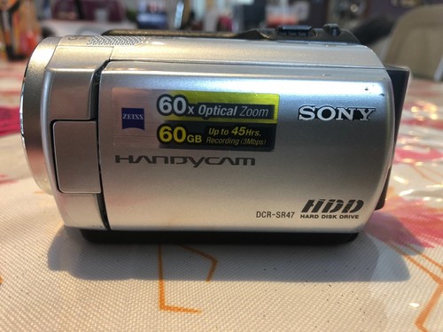 sony dcr-sr68 carl zeiss edition small handycam camcorder silver