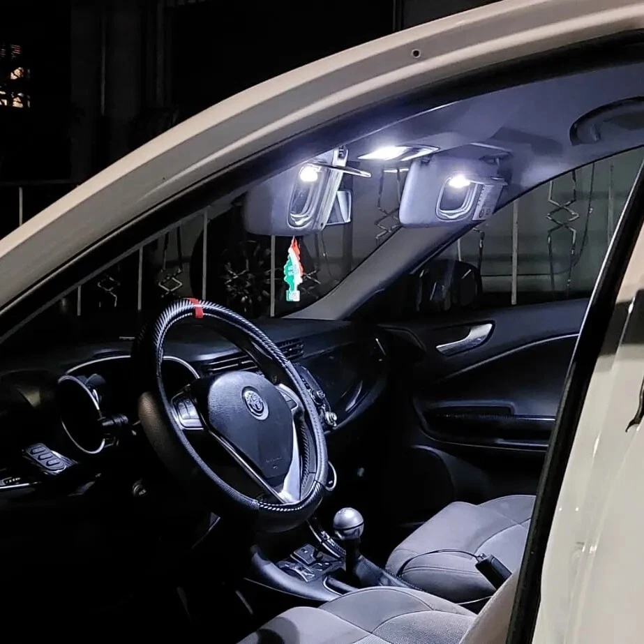 KIT LED INTERNI COMPLETO ALFA ROMEO GIULIETTA 2014 IN POI 6000K CANBUS - Immagine 2 di 4