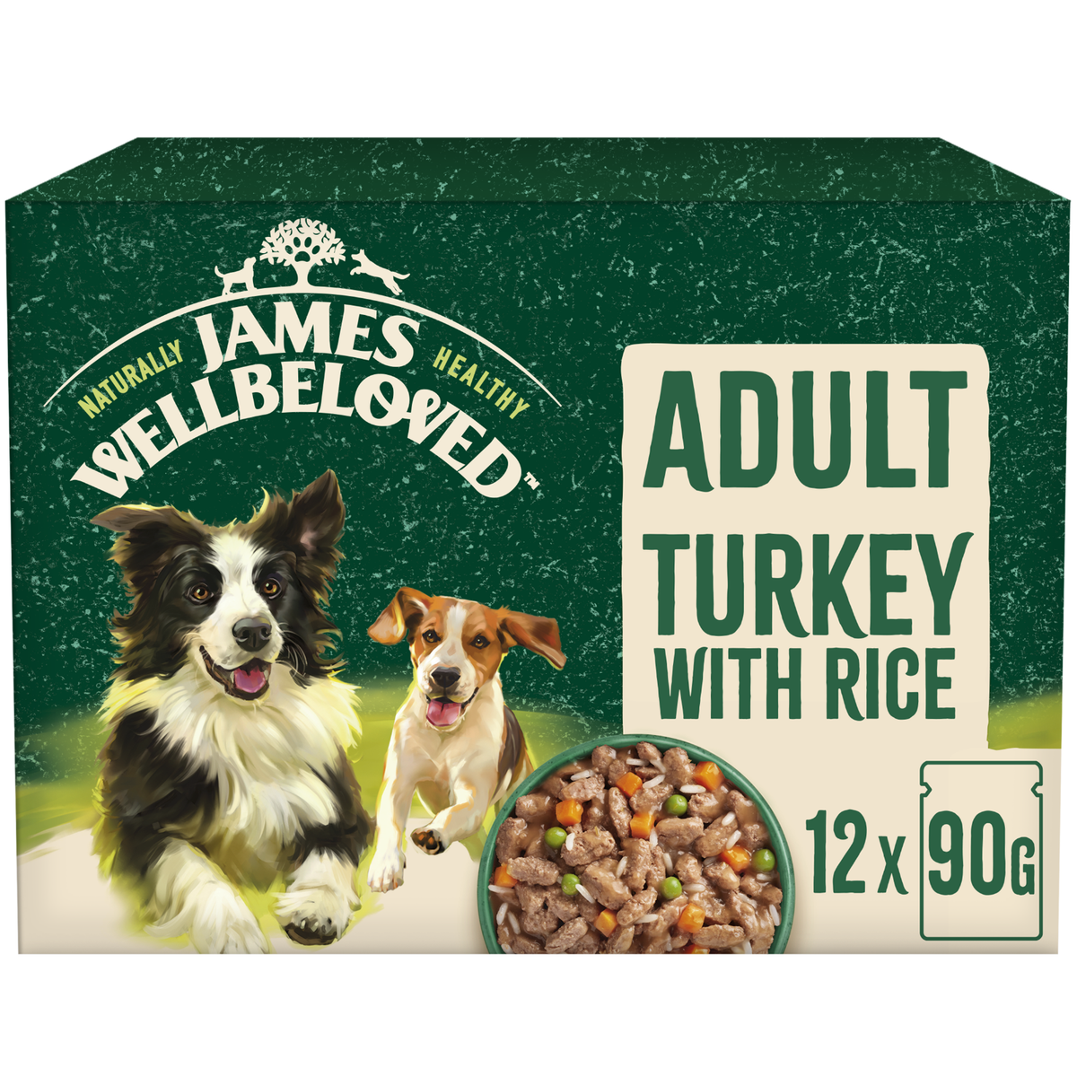 James Wellbeloved Dog Adult Turkey and Rice 10 Pack – 150g for