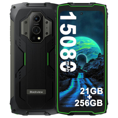 Blackview BV9300 4G Outdoor Smartphone Ohne Vertrag 21GB+256GB 15080mAh 6,7'' NFC