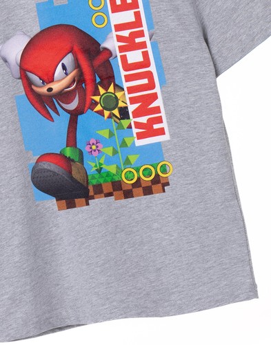 Sonic the Hedgehog Grey Knuckles Short Sleeved T-Shirt Unisex Kids - Picture 5 of 40