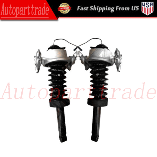 Pair Front Shock Struts Assys PASM Fit Porsche Cayenne 958 VW Touareg 2011-2018 - Picture 1 of 6