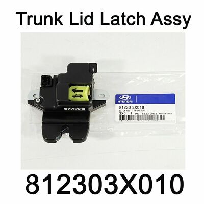 New Latch Lock Actuator Trunk Lid OEM 812303X010 For Hyundai