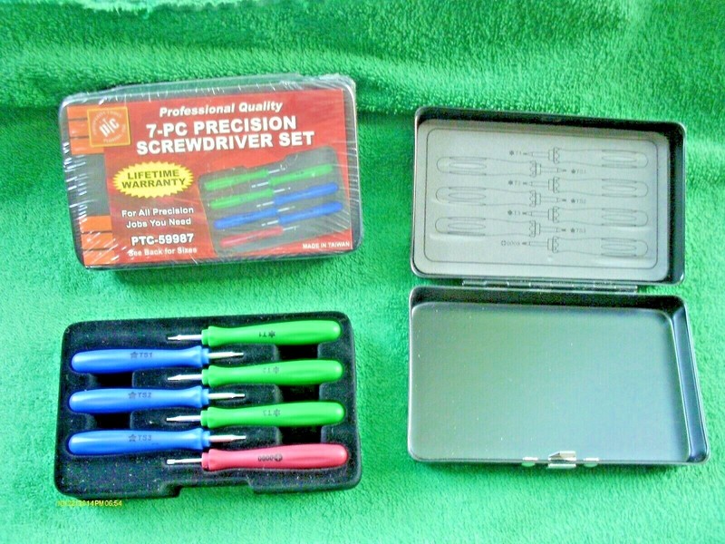 Professional Quality Precision Screwdriver Set High End Metal Box 7 Piece New