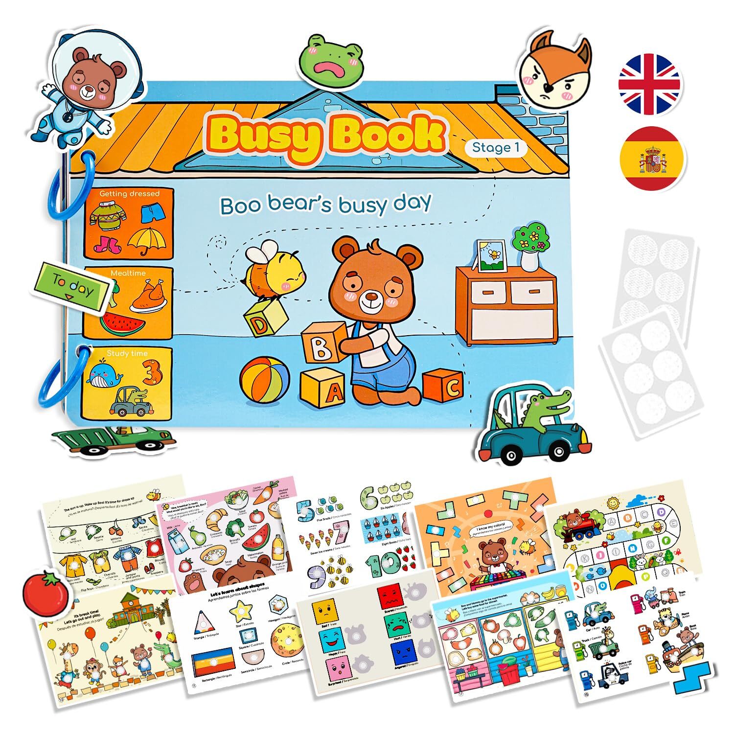 Lalala Baby Montessori Busy Book for Toddlers 1-3 Busy Book for Kids to Devel...