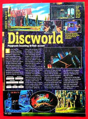 1995 DISCWORLD PlayStation Video Game - Promo Art PRINT AD / REVIEW ...