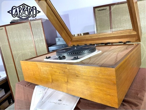 GARRARD 301 50Hz Turntable Triple Arm Cabinet with Manual Vintage Audio #946