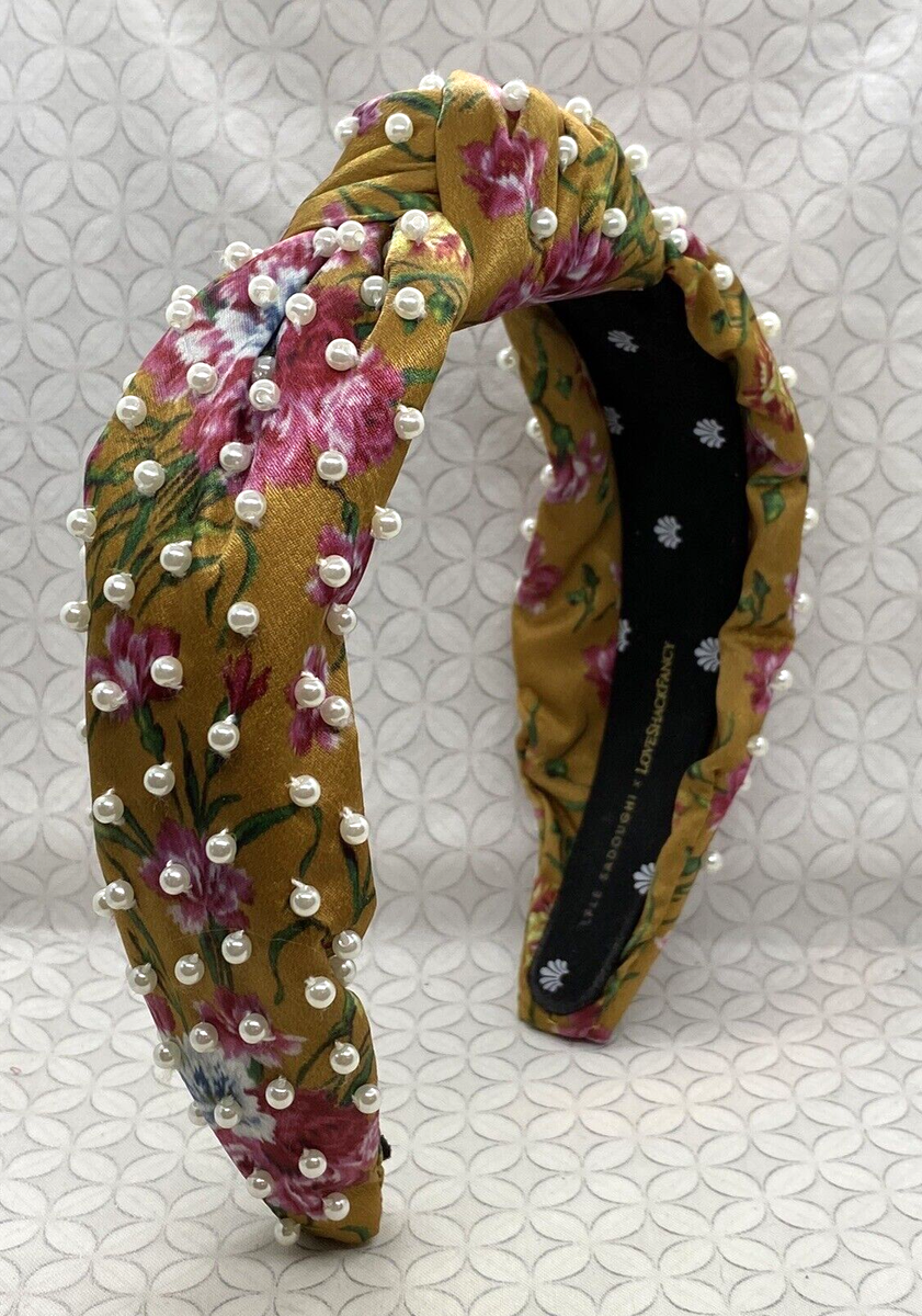 Lele Sadoughi Loveshackfancy Mini Pearl Knotted Heabdand 