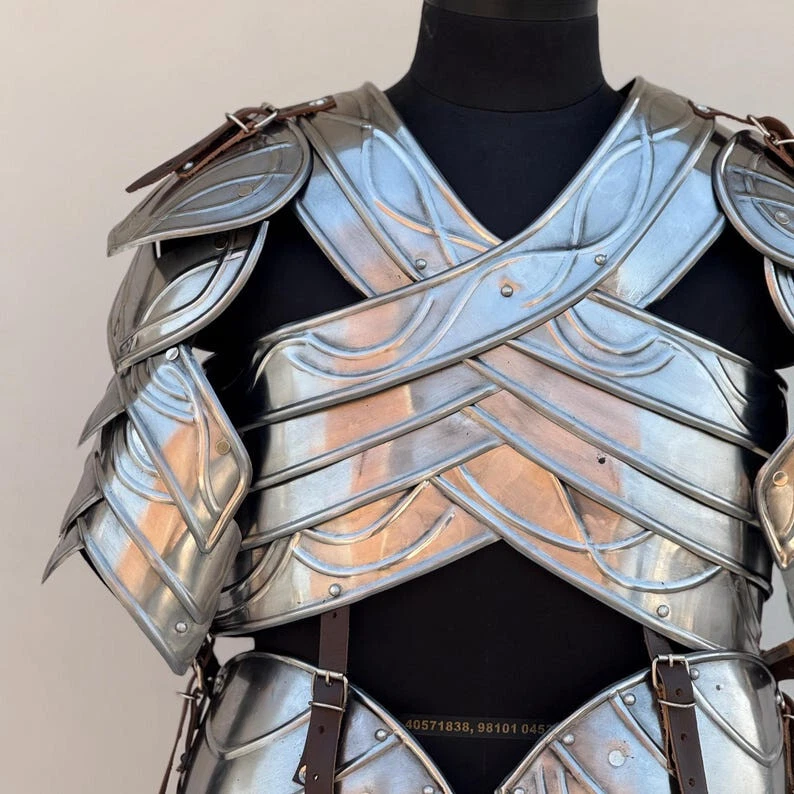 Traje completo de armadura de elfos de la segunda edad - ARMADURA LARP - coraza/par de brazaletes/pierna G Foto 4 de 4