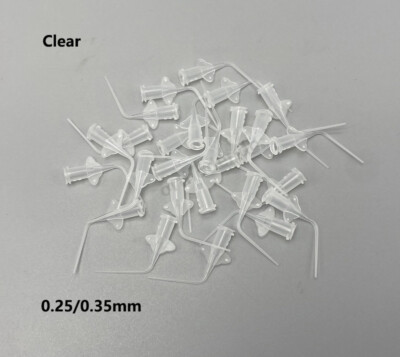 Dental Disposable Syringe Endo Refill Syringe Irrigation Tips with Curved Tip 3ML