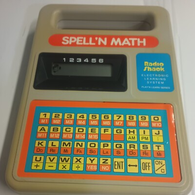 Spell 'N Math Cat. No. 60-1093 Radio Shack Electronic Learning Educational Toy