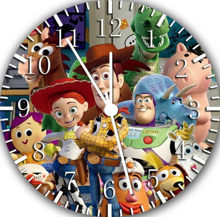 FRAMELESS Disney Toy Story Woody Buzz Wall Clock Nice For Gifts or Decor G22