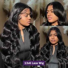 New HD 13x6 Lace Front Human Hair Wigs 250 Density 13x4 Frontal Wig for Women