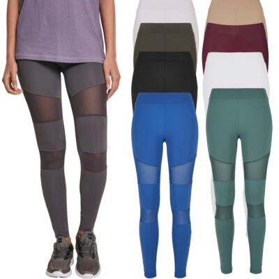 Urban Classics Ladies Tech Mesh Leggings Sporthose Trainingshose eng geschnitten