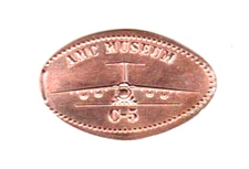 Elongated Penny "AMC MUSEUM C-5" A.M.C. Museum Store Dover AFB DE Zinc