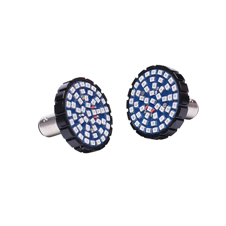 1157 LED Rear Turn Signal Red Blinker Lights Bulb For Harley Forty Eight XL1200X - Image 4 of 4