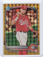 2025 Bowman Chrome Gold Geometric Refractor Ichiro Cano Hernandez /50 BCP-18 RC