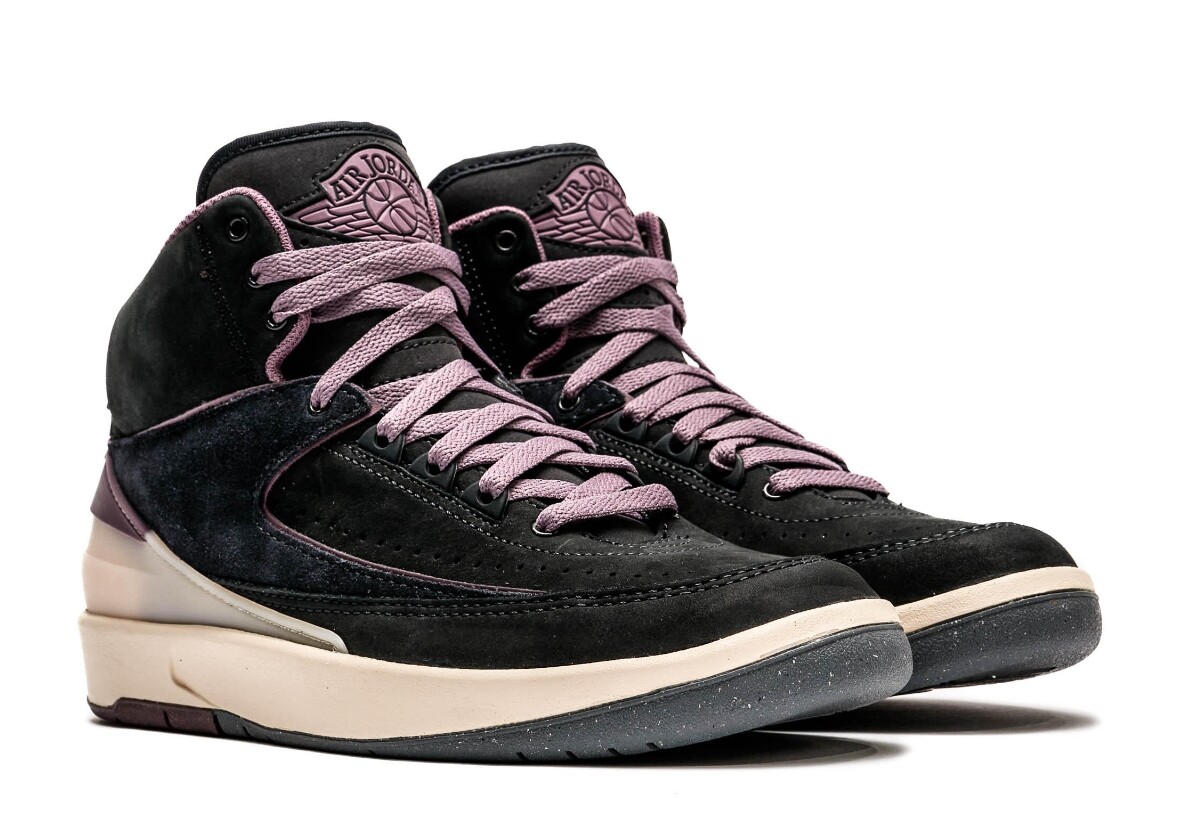 ★NIKE WMNS★エアジョーダン2 RETRO★ブラック/パープル★ Jordan 2 Retro 'Off Noir Mauve' Black Purple Cream Women's 6
