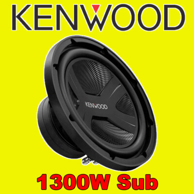 Kenwood 10'' 1300W LEISTUNG AUTO AUDIO BASS SUBWOOFER 4 OHM BRANDNEU TIEFTÖNER