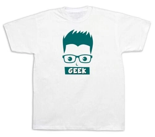 Man Damen Geek Lustig Modern T-Shirt Smart Cartoon Weise T-Shirt Lernen - Bild 1 von 1