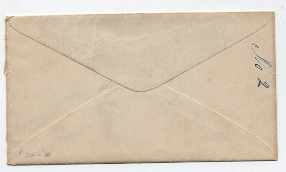 c1870 Hartford CT #114 ad cover Charter Oak life Ins Co fancy cancel [y7329] - Image 2 of 3