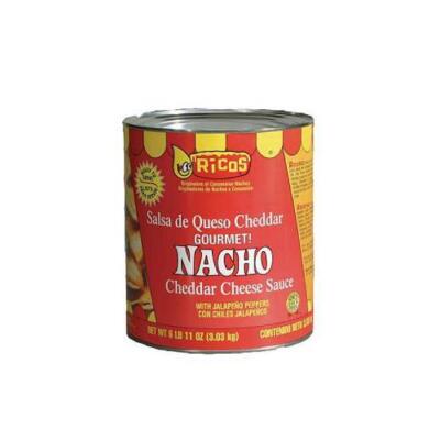 Rico's Cheddar Cheese Sauce 106oz (6lbs 10oz) Can (Pack of 1) Select Flavor Belo