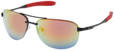 X-Loop Double Bridge Semi-Rimless Metal Wrap Mirror Sunglasses XL1441  NEW 