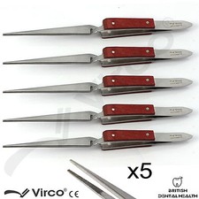 Soldering Tweezers Straight Serrated Tip 16cm Reverse Cross Action Fibre Grip